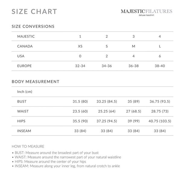 Majestic Filatures Short-Sleeve Crew Size 5 = XL Coquelicot Red - Picture 9 of 9